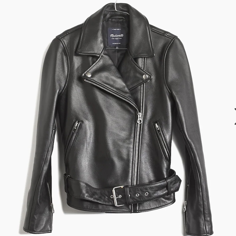 Madewell The Ultimate Leather Motorcycle jacket size medium
